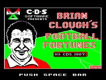 Brian Clough's Football Fortunes (1987)(CDS)[h TSTH] screen shot title